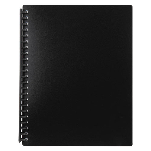 Marbig Refillable Display Book 40 Pocket A4 Black