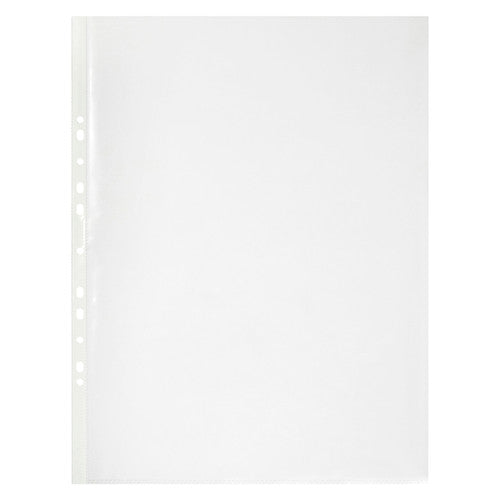 A3 sheet protectors inserted in a ring binder displaying large-format documents clearly