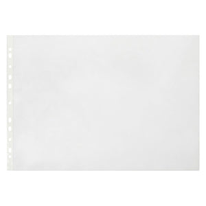 Marbig Heavyweight A3 Landscape Clear Sheet Protectors box of 100 on white background