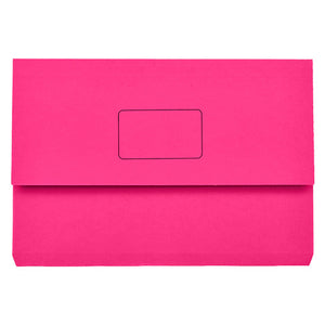 Marbig Slimpick Document Wallet Foolscap Pink Box of 50 - image 1