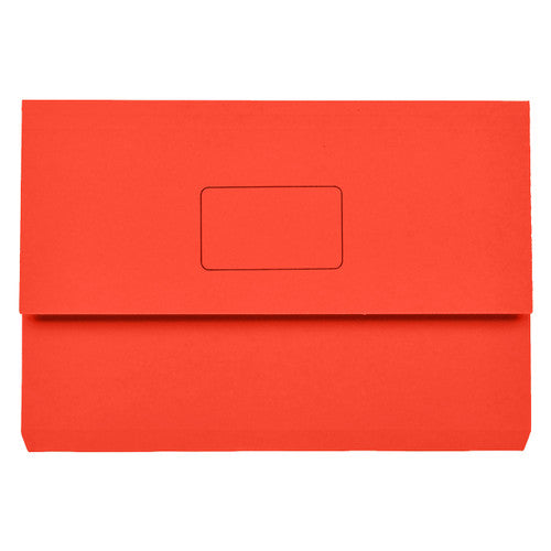 Marbig Slimpick Document Wallet Foolscap Red Box of 50