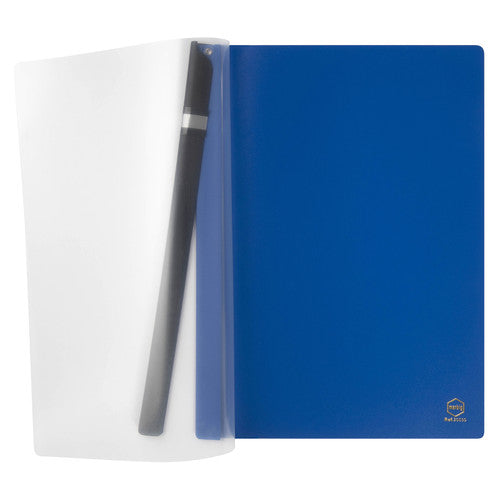 Marbig Spine Clamp File A4 Blue Box of 24