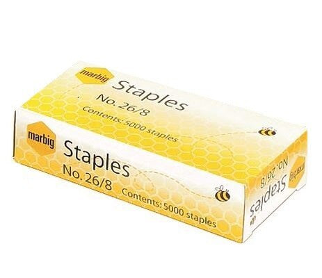 Marbig Staples No 26/8 Box of 5000