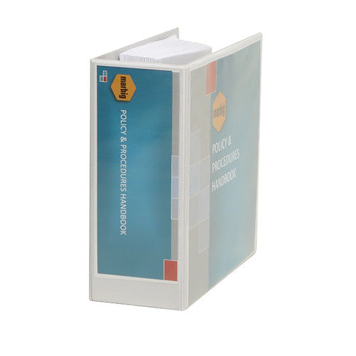 Marbig Titan Insert Binder 89mm 3D PVC A4 White