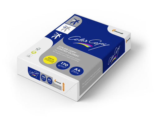 Mondi Colour Copy Coated Gloss Paper 170gsm A4 Ream 250 Sheets - image 1