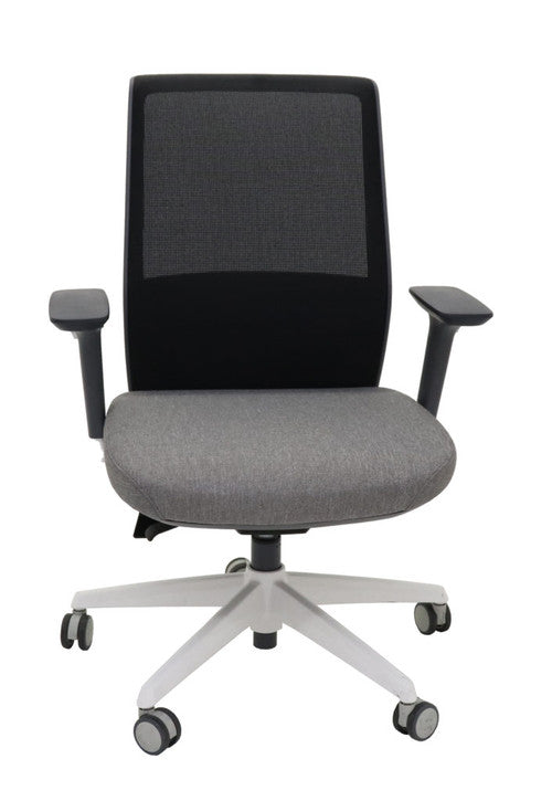 Rapidline Move Medium Mesh Back Chair Black Light Grey