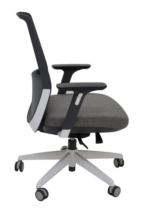 Rapidline Move Medium Mesh Back Chair Black Light Grey