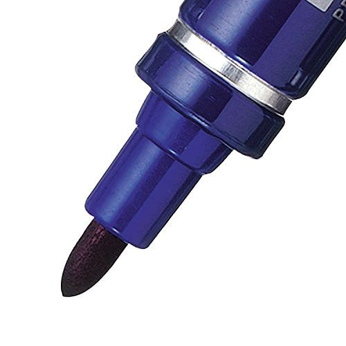 Pentel N50 Permanent Marker Bullet Point 1.5mm Blue Box of 12