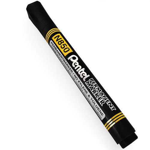Pentel N850 Permanent Marker Bullet Point Black Box of 12