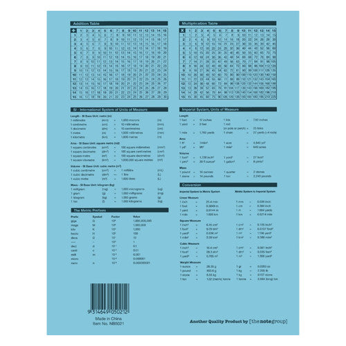 Protext Exercise Book 225x175mm 64 Page Ruled Polypropylene Butterfly Cover Pack 10 — rear view