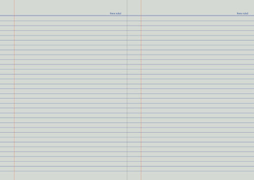Protext Exercise Book A4 240 Page Ruled Polypropylene Shark Cover Pack 5 — open pages showing ruling