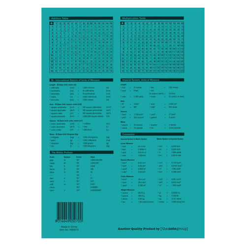 Protext Exercise Book A4 96 Page 14mm Dotted Thirds Ruled Polypropylene Goanna Cover Pack 10 — rear view