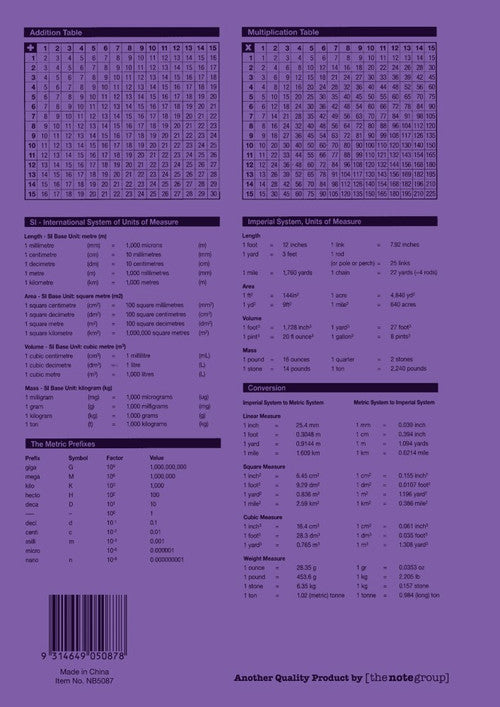Protext Exercise Book A4 64 Page 18mm Solid Ruled Polypropylene Frog Cover Pack 20 — rear view