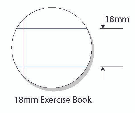 Protext Exercise Book A4 64 Page 18mm Solid Ruled Polypropylene Frog Cover Pack 20 — open pages showing ruling