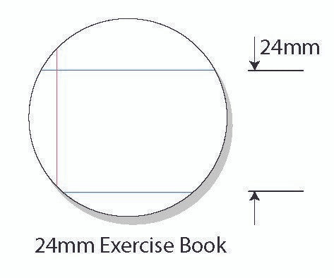 Protext Exercise Book A4 64 Page 24mm Solid Ruled Polypropylene Eagle Cover Pack 20 — open pages showing ruling
