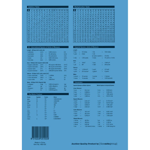 Protext Exercise Book A4 48 Page 9mm Dotted Thirds Ruled Polypropylene Beetle Cover Pack 20 — rear view