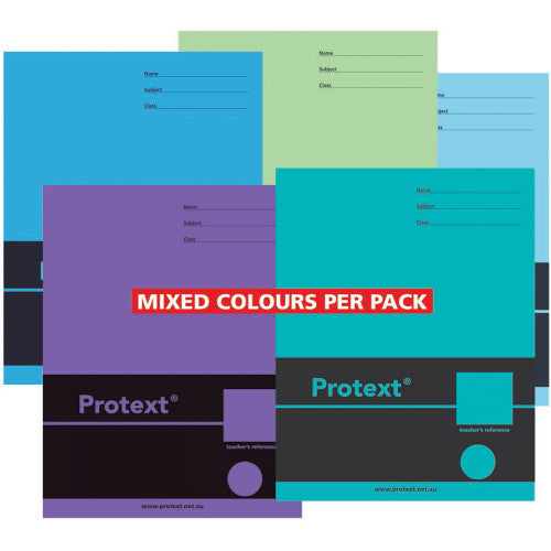 Protext Exercise Book A4 48 Page 9mm Dotted Thirds Ruled Polypropylene Beetle Cover Pack 20 — bulk pack of 20