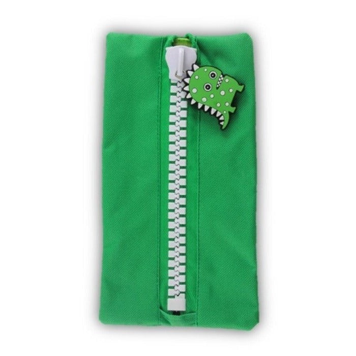 Protext Character Pencil Case 235 x 120mm Green Monster Pack of 10