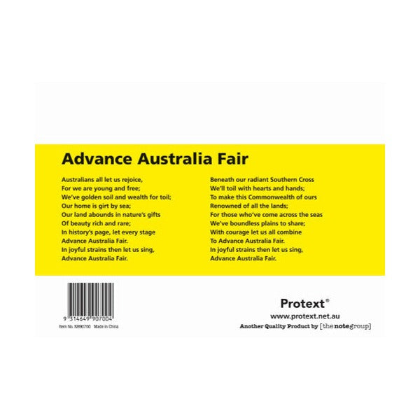 Protext Student Notebook 32 Page 10mm Double Ruled with Guide Yellow Pack of 20
