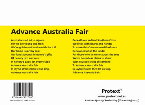 Protext Student Notebook 32 Page 10mm Double Ruled with Guide Yellow Pack of 20