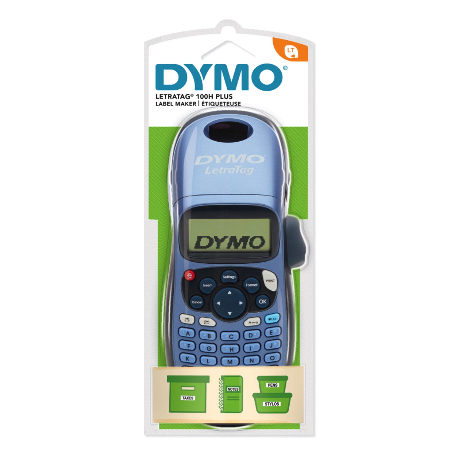 Dymo LetraTag LT-100H handheld personal label maker compact portable for home and office organisation