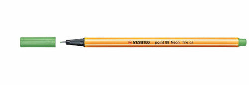 Stabilo Point 88 Fineliner Neon Green Box of 10