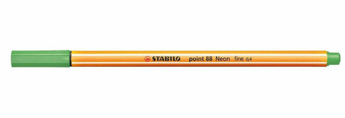 Stabilo Point 88 Fineliner Neon Green Box of 10