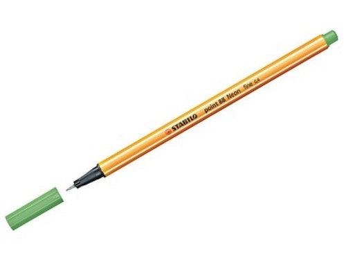 Stabilo Point 88 Fineliner Neon Green Box of 10