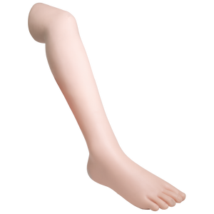 NIO SIM Demo Leg Paediatric showing full-leg paediatric simulation model for NIO intraosseous access training on paediatric patients