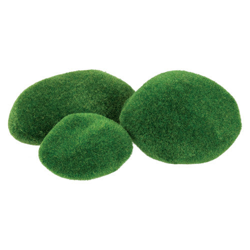 Creative School Supply Textured Poly Stones Mossy Pack of 8