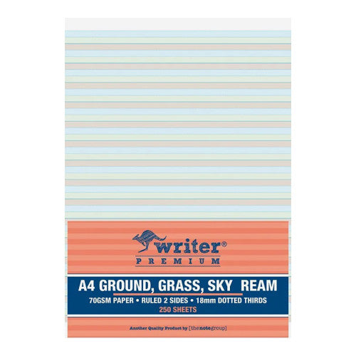 Writer Premium Ground Grass Sky A4 Ream 18mm Dotted Thirds 250 Sheets 297 x 210mm