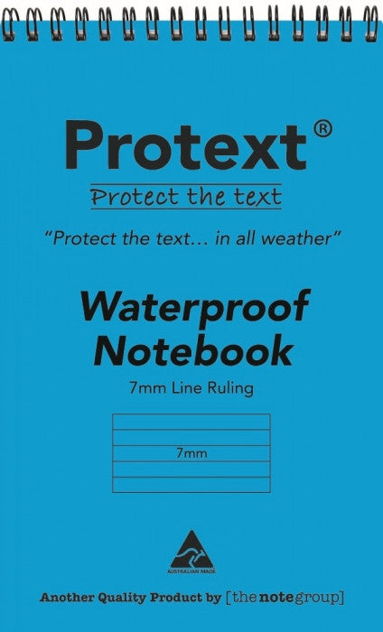 Protext Waterproof Notebook 150 x 100mm 50 Sheet 7mm Ruled Pack of 20