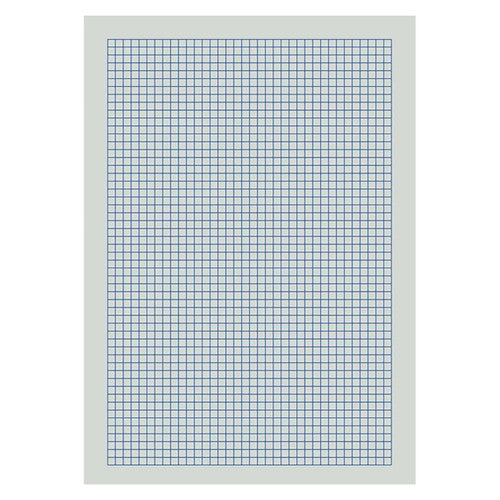 Writer A4 Graph Pad 50 Sheet 5mm Graph Loose Leaf Pack 10 — sheet showing 5mm graph ruling