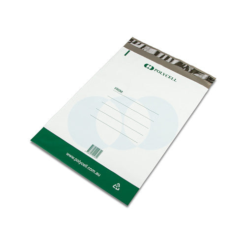 Polycell EcoPure Courier Bag Plastic 250 x 325 + 50mm Flap Carton of 1000