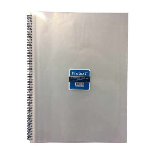 Protext Display Book A3 30 Fixed Pocket Wiro Bound Clear Cover Pack 6 — front view