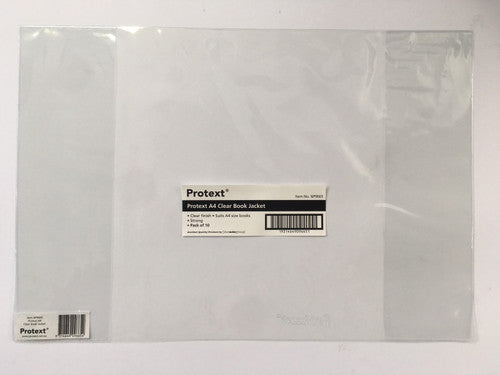 Protext Book Jacket A4 Clear Pack 10 — front view