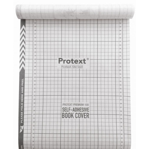 Protext Everyday Self Adhesive Book Cover 50 Micron 450mm x 15m Roll Clear