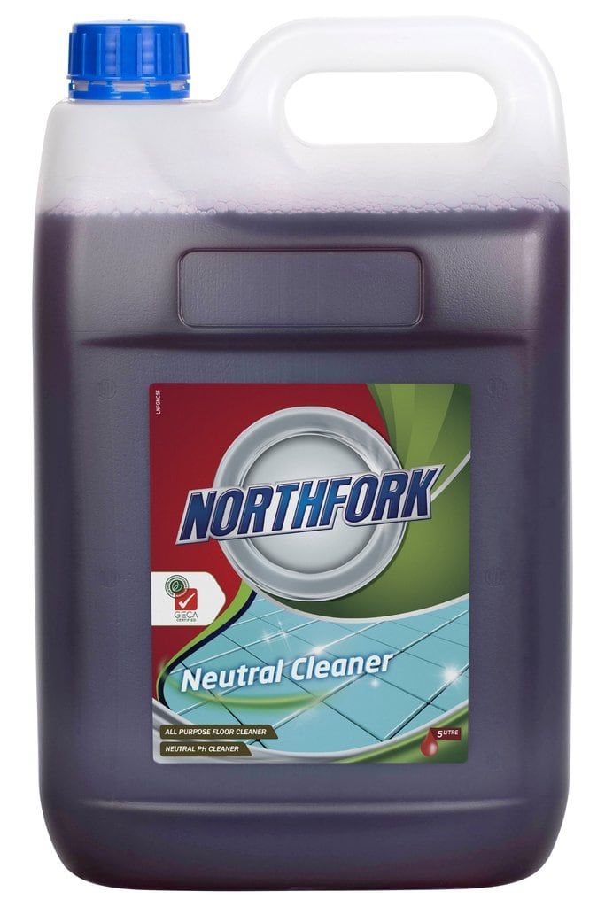 Northfork GECA Neutral Cleaner 5 litre bottle 638020700, sold in a carton of 3