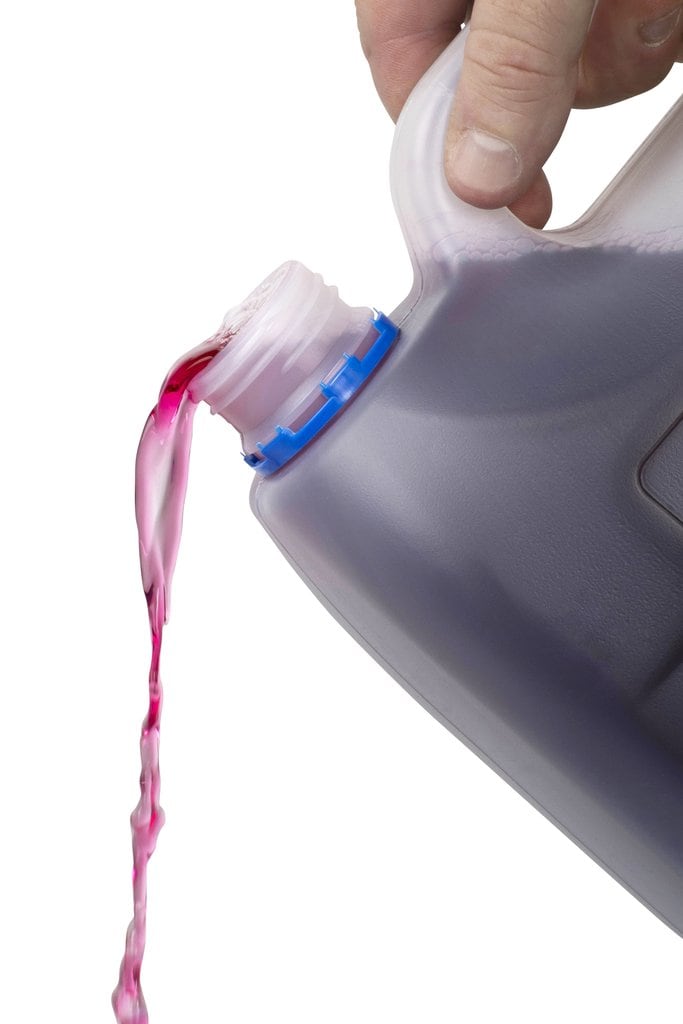 Northfork GECA Neutral Cleaner being poured from the 5 litre bottle