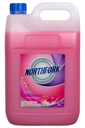 Northfork Liquid Hand Wash 5 litre container, sold as a carton of 3, front label