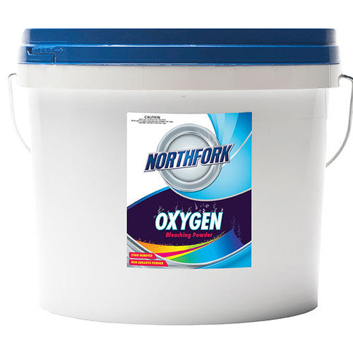 Northfork Oxygen Bleaching Powder 10Kg, non-abrasive granular oxygen bleach for laundry stain removal and surface destaining of china crockery and melamine