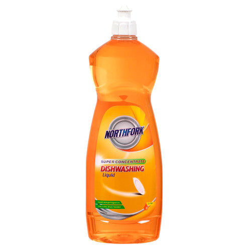 Northfork Super Concentrate Dishwashing Liquid 1 Litre Carton of 12, ultra-concentrated professional dish detergent for commercial kitchens and high-volume dishwashing