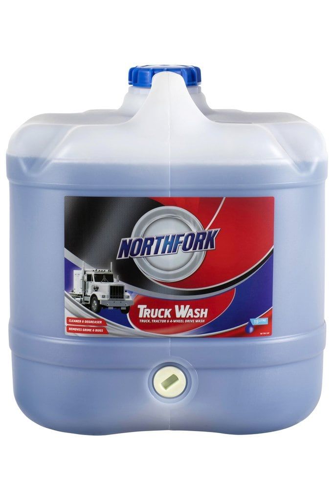 Northfork Truck Wash 15 litre drum, front label