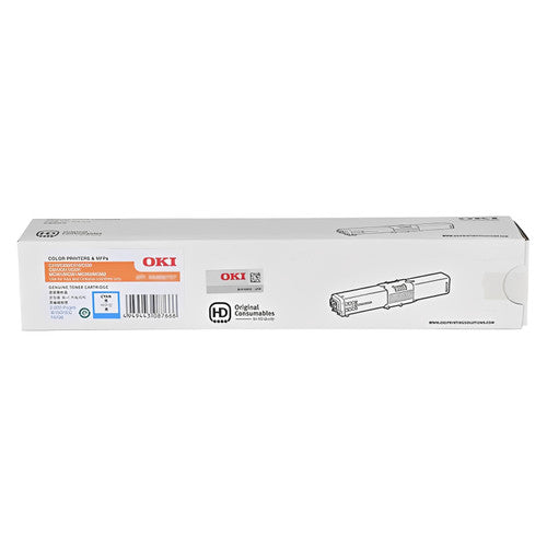 OKI C310DN Toner Cartridge 2000 Pages Cyan