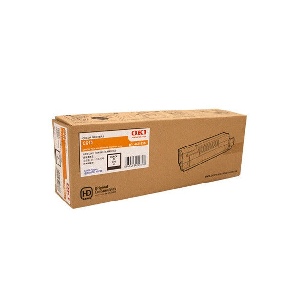 OKI C610 Toner Cartridge 8000 Pages Black