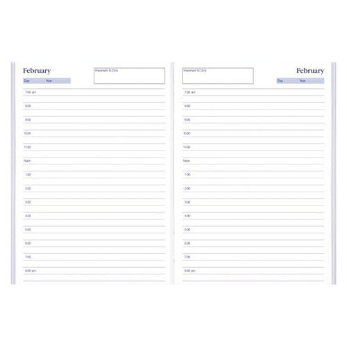 Collins Debden OFA5D.P59 Kingsgrove Any Year Diaries A5 Day to a Page Undated Blue Pack of 5