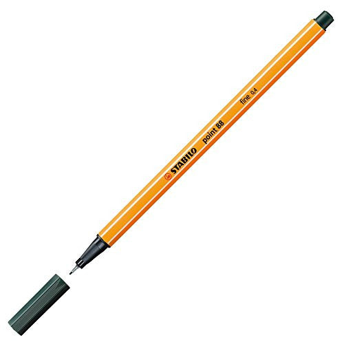Stabilo Point 88 Fineliner Olive Green Box of 10