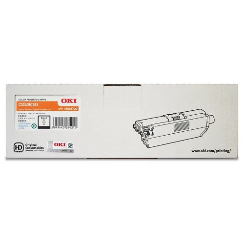 OKI C332DN Toner Cartridge 3500 Pages Black