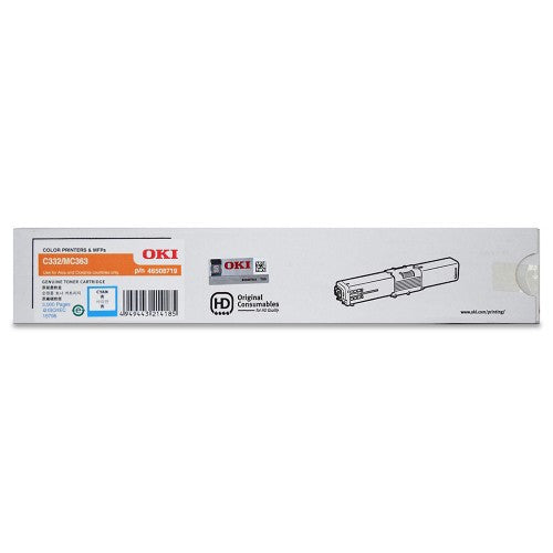 OKI C332DN Cyan Toner Cartridge 3000 Pages - image 1
