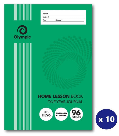 Olympic Home Lesson Book 96 Pages Stapled Pack of 10